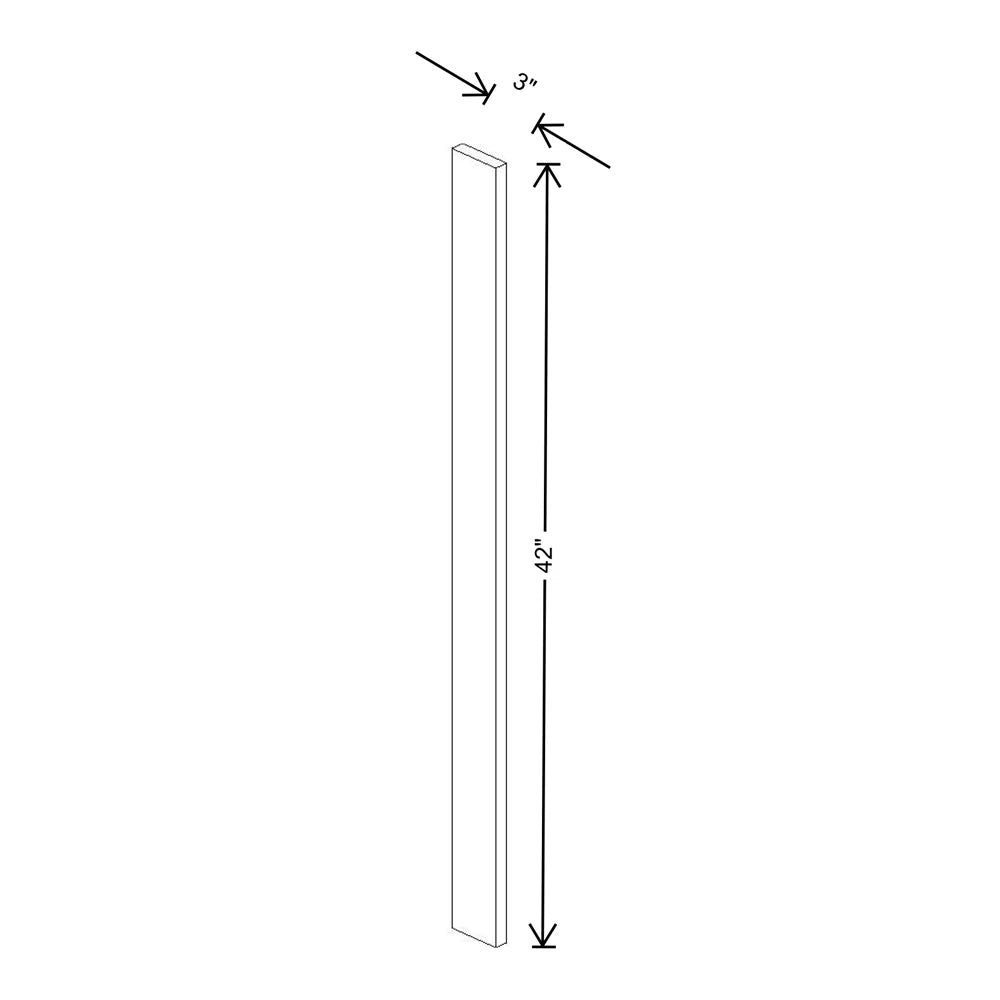 Fabuwood Quest Discovery Frost 3" W X 42" H Wall Filler
